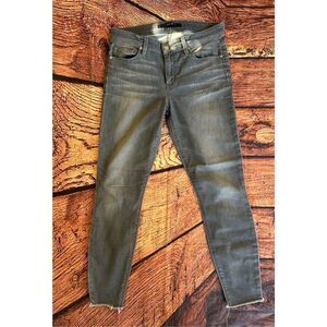 JOE'S Sz27  THE FINN ANKLE‎ RAW HEM MIDRISE SKINNY-STRETCH JEANS DAVIES GREY
